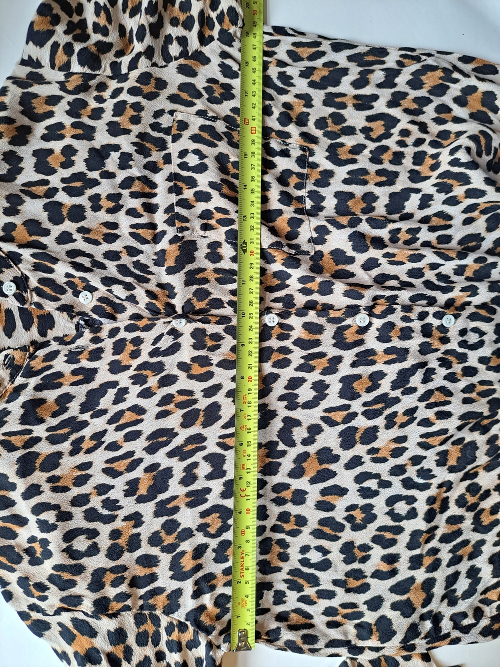 ZARA Woman Leopard Print Button-Up Blouse Size S | Animal Print - Picture 11 of 13